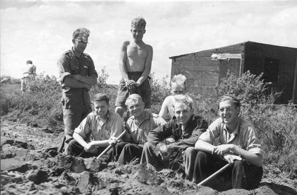 Jan Ouweltjes in kamp Vledder